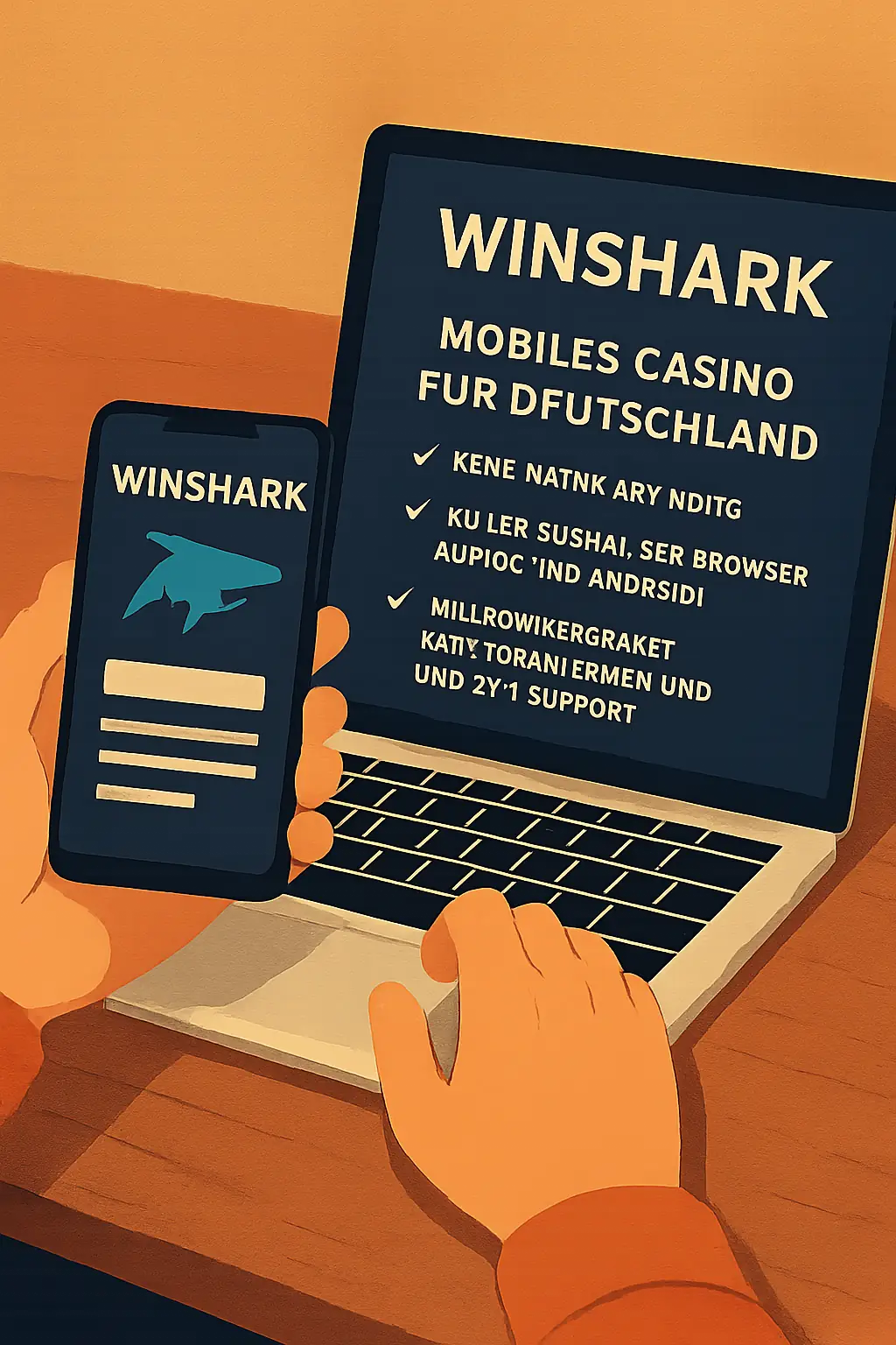 Winshark App — Mobiles Casino für Deutschland visual guide for Winshark Casino